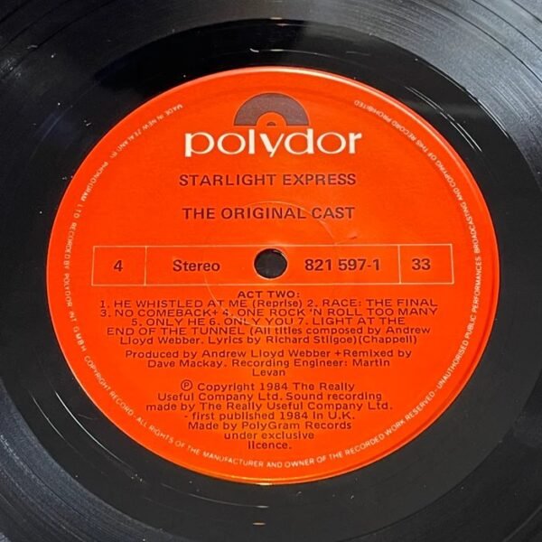 Andrew Lloyd Webber ??Starlight Express?? Original Cast - Starlight Express Vinyl Record