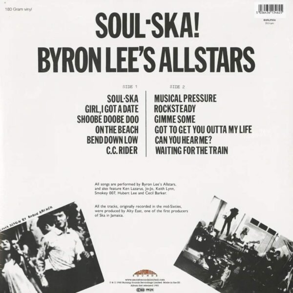 BYRON LEES ALL STARS - Soul Ska Vinyl Record