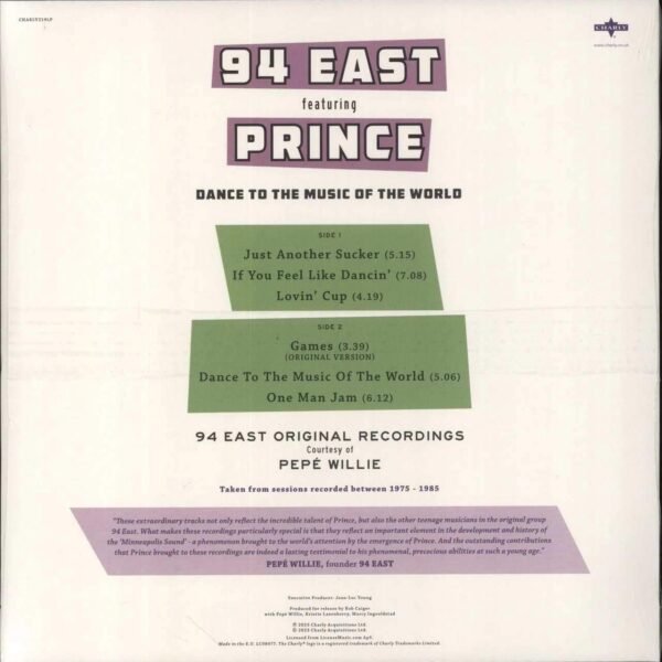 94 EAST - Dance To The Music Of The World (Feat. Prince) (Purple Vinyl) Vinyl Record