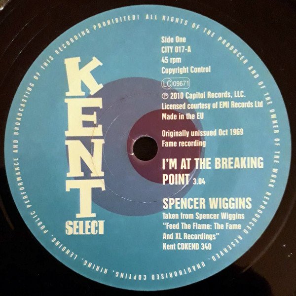 Spencer Wiggins - I'm At The Breaking Point/ Make Me Yours