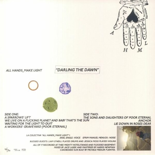 ALL HANDS_MAKE LIGHT - DARLING THE DAWN Vinyl Record