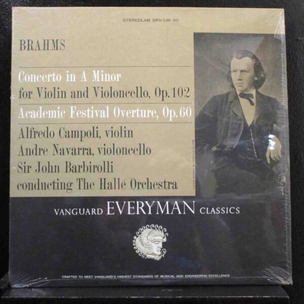 ANDRE NAVARRA - BRAHMS CONCERTO FOR VIOLIN Vinyl Record