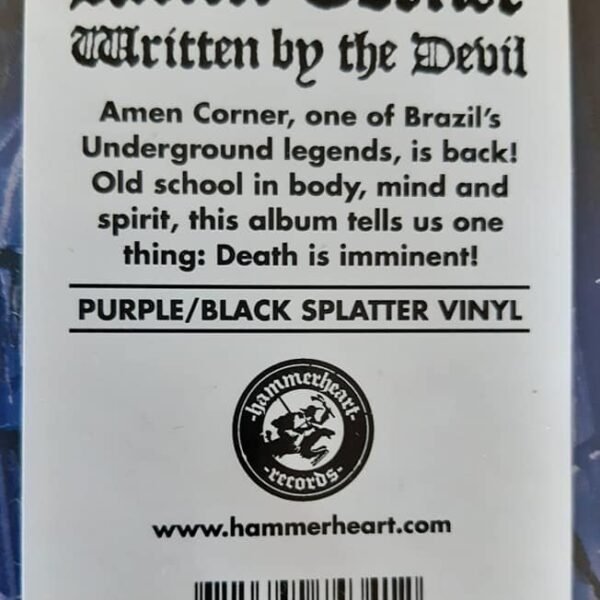 AMEN CORNER - WRITTEN BY THE DEVIL Vinyl Record