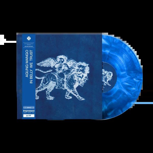 AGUNG MANGO - IN BELLY WE TRUST (BLUE AND WHITE MARBLE VINYL) Vinyl Record
