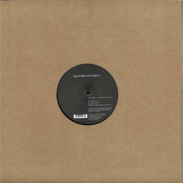 ALTON MILLER - Essentials Ya Dig EP Vinyl Record