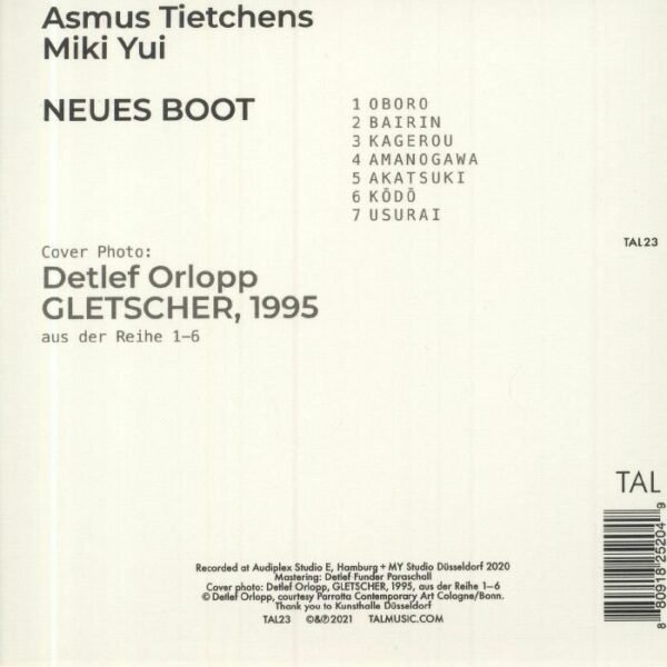 ASMUS TIETCHENS & MIKI YUI - Neues Boot Vinyl Record