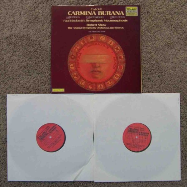 ATLANTA SYMP ORCH/SHAW - ORFF CARMINA BURANA Vinyl Record